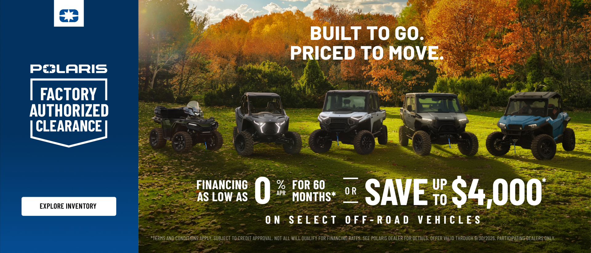 You are currently viewing Factory Authorized Clearance Sales Event