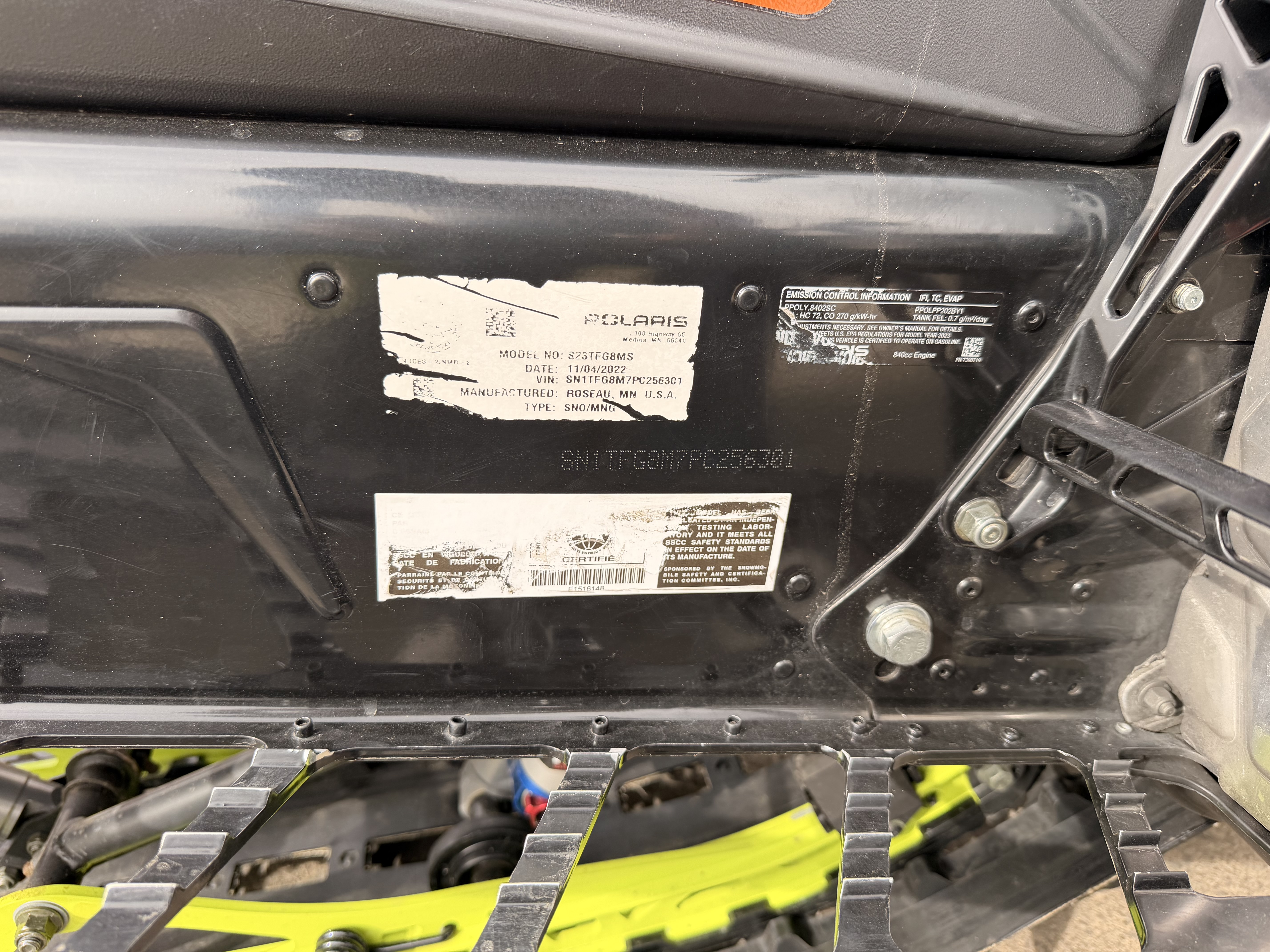 2023 Polaris Patriot Boost RMK Khaos Slash 155 SNOWMOBILE